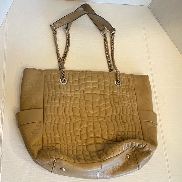 Aimee Kestenberg Tan Brown Pebbled Leather Purse Handbag - Picture 2 of 16